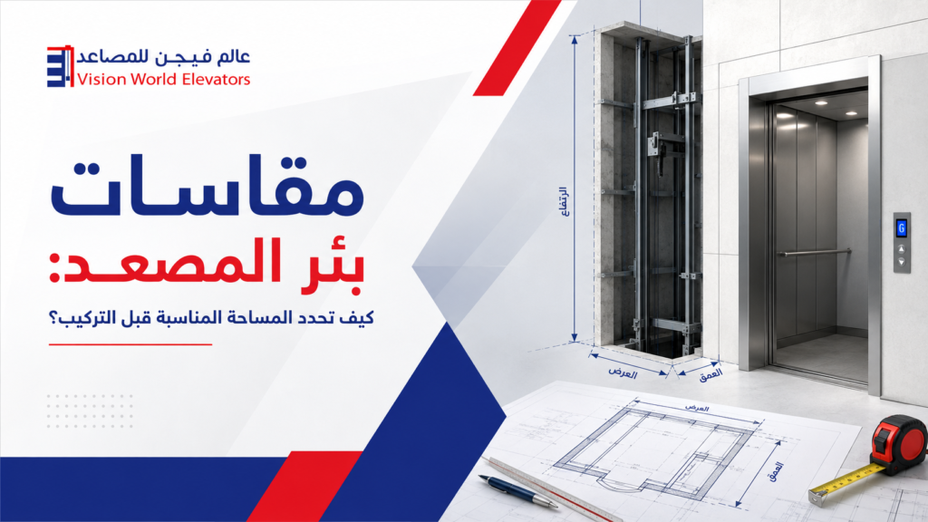 مقاسات بئر المصعد