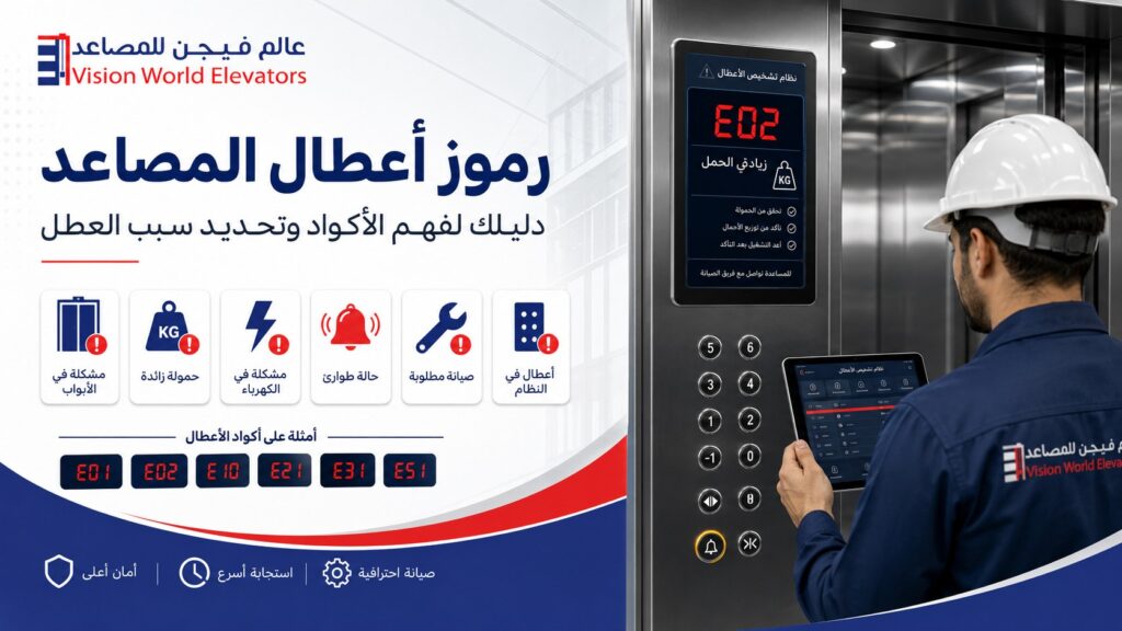 رموز اعطال المصاعد